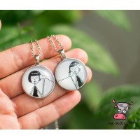 Кулон для двоих подруг "Две болтушки". Цвет серебро. Цена за 1 комплект